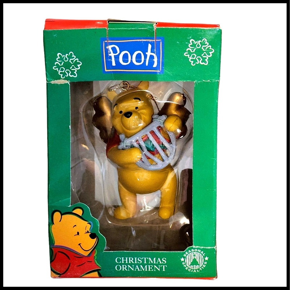 Disney Winnie the Pooh Christmas Ornament Angel Harp Seasonal Specialties Boxed